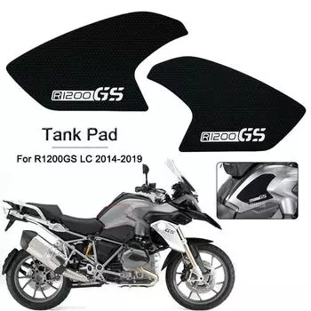Для BMW R1200 GS LC R 1200GS 2014-2017 2018 мотоциклетные тяговые накладки на бак, противоскользящая наклейка, боковые газовые наколенники, наклейки чёрный