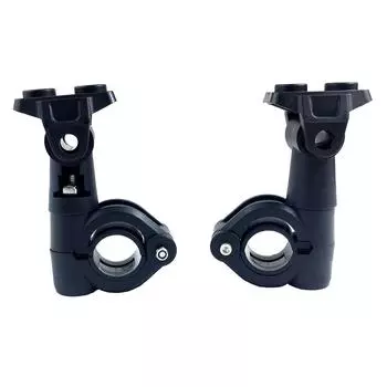 Для BMW R1200GS/F800GS/F700GS/F650FS для универсальных аксессуаров для двигателей Кронштейн для светодиодного дополнительного освещения Опора для противотуманных фар чёрный