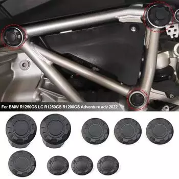 Для BMW R1250GS LC R1250GS R1200GS Adventure adv 2024 заглушки для отверстий в раме заглушки декоративные заглушки для рамы набор аксессуаров для мотоциклов