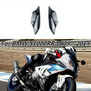 Для BMW S1000RR 2009 2010 2011 2012 2013 2014 Передние аэродинамические крылья, обтекатель лобового стекла, панель крыла S1000 RR чёрный