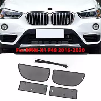 Для BMW X1 F48 2016 2017 2018 2019 2020 аксессуары автомобильная сетка от насекомых передняя решетка вставка сетка отделка автомобильная сетевая крышка чёрный
