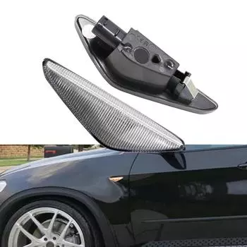 Для BMW X3 F25 X5 E70 X6 E71 E72 LCI Динамические светодиодные указатели поворота Боковые габаритные огни Лампы на крыле Последовательные указатели поворота