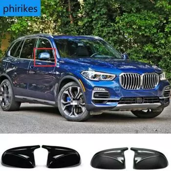 Для BMW X3 G01 X4 G02 X5 G05 X6 G06 X7 G07 2018 2019 2020 M style черная крышка зеркала заднего вида X3M Look крышка зеркала заднего вида