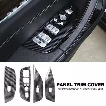 Для BMW X3 X4 2024 года выпуска из углеродного волокна ABS центральная консоль панель переключения передач отделка/выход воздуха кондиционер панель отделка