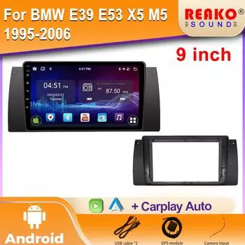 Для BMW X5 E39 E53 1999-2006 Беспроводная CarPlay Android Мультимедиа Интеллектуальная система Android радио CarPlay видео Стереокамера 4 core 1GB+32GB carplay