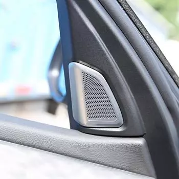Для BMW X5 F15 2014-2018 2x стальная внутренняя передняя дверь передняя стойка звуковая панель твитер динамик крышка отделка аксессуары для салона автомобиля