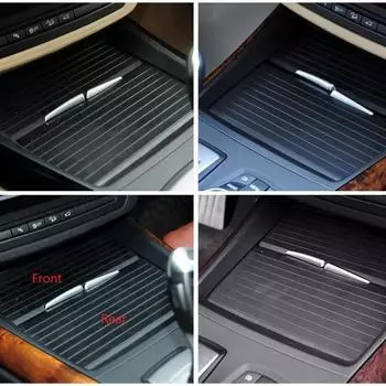 Для BMW X5 X6 E70 E71 E72 2007-2014 Внутренняя центральная консоль держатель для воды чехол держатель для стакана молния держатель для стакана выдвижная планка