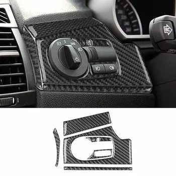 Для BMW Z4 2003-2008 внутренняя отделка кнопки переключения фар из углеродного волокна