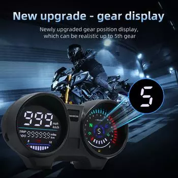 Для Бразилии для TITAN для Honda CG150 Fan150 светодиодная цифровая приборная панель для мотоцикла 15000 об/мин спидометр км/ч миль/ч указатель уровня топлива