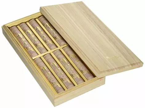 для буддийского подарка благовония палочки Вечный подарок Неторопливые подношения Ноши Упакованные Отправляются в подарочной коробке Подношения Ароматические палочки Для дарения коричневый