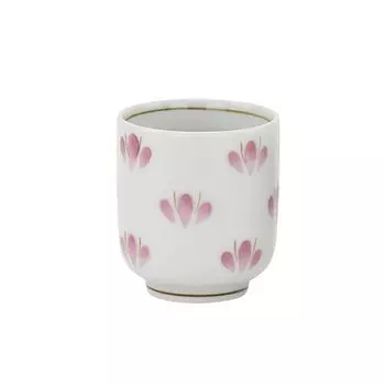 для буддийской чайной чашки Цветочная россыпь Розовая буддийская утварь Чайная вода Керамический сэтомоно Милое подношение Подношение Чайная чашка [Алтарь Хасэгава] 1.6 розовый