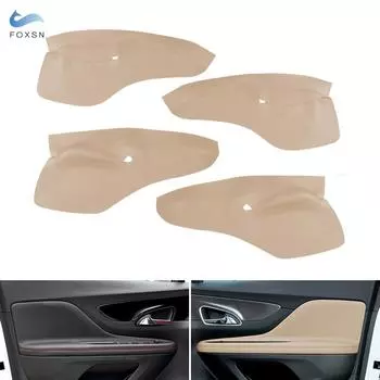 Для Buick Encore 2013 2014 2015 2016 кожаный дверной подлокотник из микрофибры, панель с креплением для салона автомобиля чёрный