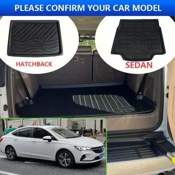 Для Buick Verano 2016~2024 Hatchback 2017 2018 Sedan Car Rear Багажник Защитные накладки Авто Водонепроницаемый Противообрастающий Коврик Аксессуары