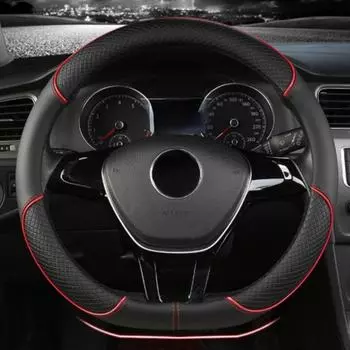 Для BYD Atto 3 Atto 3 EV Yuan Plus 2022 2023 кожа из микрофибры Спортивная D-образная форма автомобильный чехол на руль автоаксессуары синий