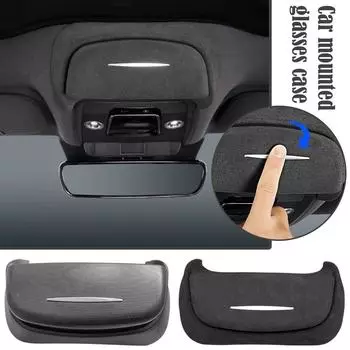 Для BYD Seal Car Glasses Case Case Glasses Case Высококачественная замша Interior Car Sunglasses ABS / Аксессуары Ящик для хранения Ceiling F9U7