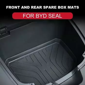 Для BYD Seal Водонепроницаемые накладки Передний и задний коврик для багажника автомобиля Накладка на ящик для хранения Подкладка для багажника Напольный коврик для автомобиля Принадлежности для автомобиля