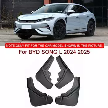 Для BYD SONG L 2024 2025 2026 автомобильный стайлинг ABS автомобильные брызговики брызговики брызговики переднее заднее крыло автомобильные аксессуары чёрный