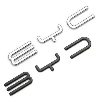 Для BYD Song Yuan Qin Tang второго поколения DM автомобиля модифицированный алфавит декоративные наклейки серебряный