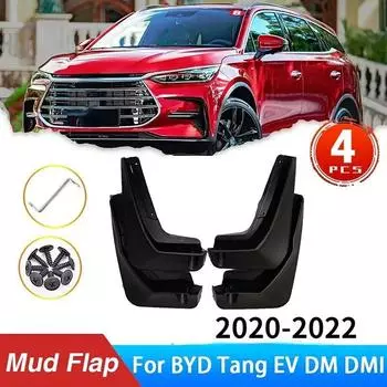Для BYD Tang EV DM DMI 2022 грязевые передние и задние брызговики, обновленные брызговики, брызговик, автомобильные аксессуары 4pcs black