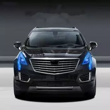 Для Cadillac ATSL CT6 XT5 XTS ATS-L 2016-18 автомобильные аксессуары TPU прозрачная защитная пленка фары легкие автомобильные наклейки Blackened