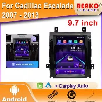 Для Cadillac Escalade 2007 2008 2009 2010 - 2013 Android Car Stereo Radio Multimedia Video Player WIFI GPS Carplay Head Unit 4 core 2GB+32GB carplay