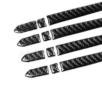 Для Cadillac XT5 2016-2019 автомобильная дверная ручка крышка карбоновое волокно декоративная наклейка качественные аксессуары для стайлинга автомобиля автомобильная наклейка чёрный