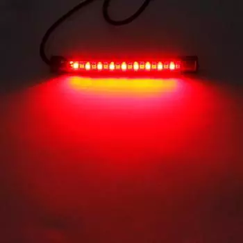 Для Cafe Racer Motorcycle LED Tail Light Rear Back Stop Lamp Mini ATV Мотоцикл Номерной знак Гибкая полоса Часть чёрный