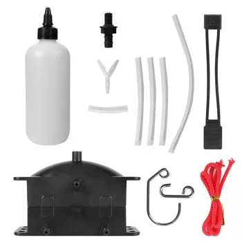 Для цепей мотоциклов Смазочное устройство Комплект для чистки цепи мотоцикла Щетка Инструмент для чистки шестерен Щетка для обслуживания цепи Универсальный смазочный аксессуар Black