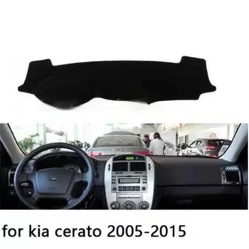 Для cerato 2005 2006 2007 2008-2015 Чехлы на приборную панель автомобиля с правым и левым рулем, коврик для подушки, аксессуары для ковров Left Hand Drive синий