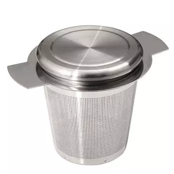 Для чайника, чашки Фильтры для чая Рассыпной чай С крышкой Кофейная воронка Заварник для чая Ситечко для чая Чайная утварь steel lid