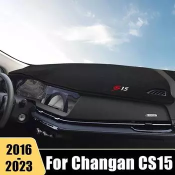 Для Changan CS15 2016-крышка на приборную панель автомобиля, коврик для приборной панели, солнцезащитный козырек, ковер с защитой от ультрафиолета, аксессуары A 2019-2023 Black