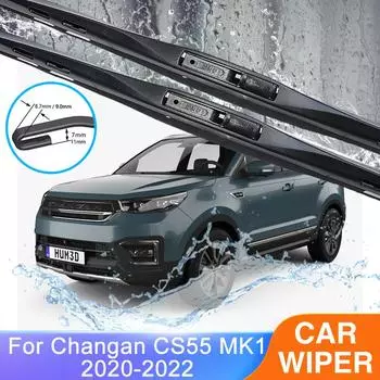 Для Changan CS55 MK1 2022, передние и задние щетки стеклоочистителя, резак для лобового стекла, детали двигателя для очистки окон UJ Rear Wiper
