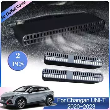 для Changan UNI-T UNIT 2020~2024 Автомобильная крышка воздухозаборника под задними сиденьями Вентиляция Кондиционер Вентиляционные решетки Аксессуары для интерьера