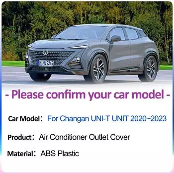 для Changan UNI-T UNIT 2020~2024 Автомобильная крышка воздухозаборника под задними сиденьями Вентиляция Кондиционер Вентиляционные решетки Аксессуары для интерьера
