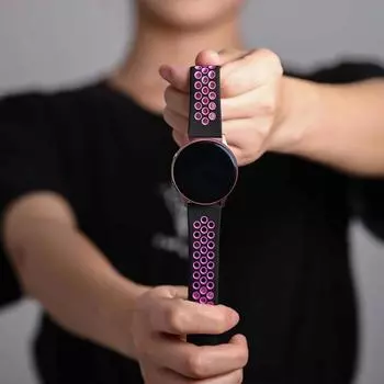 Для часов 22 мм 20 мм Ремешок для часов Samsung Galaxy Watch 6-5-pro-/active 2 40-44 мм Силиконовый спортивный дышащий браслет Galaxy Watch 4 ремешка 20mm watch band