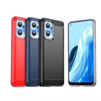 Для чехла OnePlus Nord CE 2 5G Чехол для OnePlus Nord CE 2 5G Бампер Силиконовый чехол из углеродного волокна для OnePlus Nord CE 2 Чехол OnePlus Nord CE 2 5G чёрный