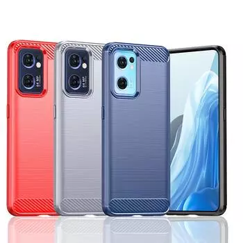 Для чехла Oppo Find X5 Lite Чехол для Oppo Find X5 Lite X5Pro Бампер Силиконовый чехол из углеродного волокна для Oppo Find X5 Lite Чехол Oppo Find X5 Lite чёрный