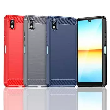 Для чехла Sony Xperia Ace 3 Чехол для Sony Xperia Ace 3 Силиконовый противоударный чехол из углеродного волокна для Sony Xperia Ace 3 Чехол For Xperia Ace 3 чёрный