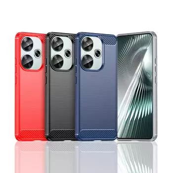 Для чехла Xiaomi Poco F6 Чехол для Poco F6 M6 X6 Pro Противоударный мягкий силиконовый чехол из углеродного волокна для Poco F6 Чехол 6,67 дюйма For Poco F6 чёрный