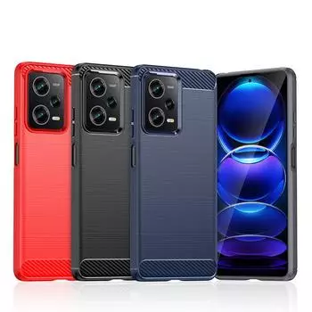 Для чехла Xiaomi Poco X5 Pro 5G чехол для Poco X5 Pro 5G бампер силиконовый карбоновый задний чехол для Poco X5 Pro M5S F4 X4 GT 5G For Poco X5 Pro 5G чёрный