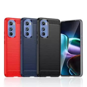 Для Чехол Motorola Edge 30 Чехол Для Motorola Edge 30 30Lite 30 Pro S30 X30 Силиконовый Карбоновый Задний Чехол Для Moto Edge 30 Чехол For Moto Edge 30 чёрный