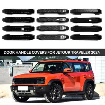 Для Chery Jetour Traveler Shan Hai T2 Внешняя ручка двери Чаша багажника Наклейка Детали автомобиля Модификация Украшения Интерьер Приложение матовый черный
