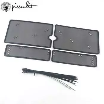 Для Chery Tiggo 3X 2024 гоночные решетки сетка от насекомых блестки алмазная сетка защитная сетка для резервуара для воды панель аксессуары чёрный