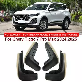 Для Chery Tiggo 7 Pro Max 2024 2025 автомобильный стайлинг ABS автомобильные брызговики брызговики брызговики передние задние крылья аксессуары чёрный