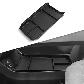 для Chery Tiggo 8 Pro 2025 2025 Центральная консоль Нижний ящик для хранения Автомобильный лоток TPE Органайзеры Аксессуары Tidying Черный