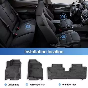 для Chevrolet Chevy Bolt EV 2025 2025 2025 Коврики для автомобиля Подкладка для багажника TPE 3D Левый руль