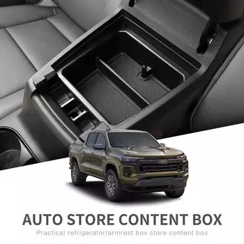 для Chevrolet Chevy Colorado 2025 2025 GMC Canyon Центральная консоль Подлокотник Ящик для хранения Автомобильные лотки Органайзеры Аксессуары Уборка