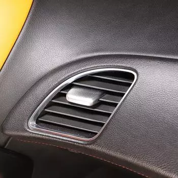 Для Chevrolet Corvette C7 2014-ABS серебристый автомобильный воздухозаборник, регулируемый стержень, накладка, наклейки, автомобильные аксессуары серебряный