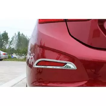 Для Chevrolet Cruze 2017 2018 автомобильный задний противотуманный фонарь, накладка, полоска из АБС-пластика, хромированная рамка, лампы, Стайлинг автомобиля, полоски для экстерьера серебряный
