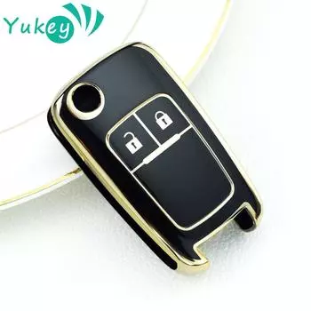 Для Chevrolet Cruze Aveo Trax Sail Malibu для Opel Vauxhall Astra Corsa Meriva Insignia TPU чехол для автомобильного ключа чехол Shell Fob чёрный
